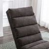 CAVINAS Comfy Massage Chair, Linen Fabric Recliner Accent Chair with Side Pocket, Ergonomic Chaise Lounge for Living Room, Bedroom - 4 of 4