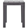 vidaXL 2x Garden Bench Plastic Outdoor Lounge Seating - Mocha - 4 of 4
