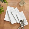 Izod Chadwick White Silver Lurex Set of 4 Placemats - 2 of 3