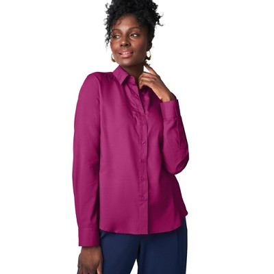 Jessica London Women's Plus Size Mixed Media Shirt