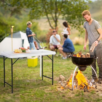 Outdoor Folding Fish & Game Cleaning Table with Quick-Connect Faucet