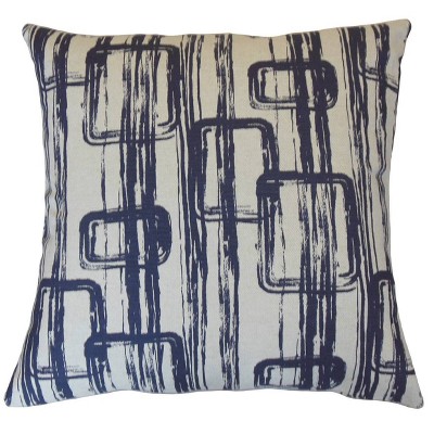 Penley Geometric Throw Pillow Steel - The Pillow Collection