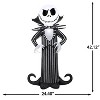 Gemmy Airblown Inflatable Jack Skellington w/Stylized Collar Disney, 3.5 ft Tall, Multicolored - 3 of 4