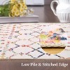 Washable Area Rugs Rug for Living Room Bedroom Farmhouse, Geometric Neutral Rug Low Pile Non-Slip Soft Stain-Resistant Carpet - 3 of 4