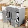ChicFurnit 36 Inch Bathroom Vanity with Sink Freestanding Storage Cabinet with Soft Close Doors and Ample Storage for Bathroom, 18.3"*36"*34" - 2 of 4