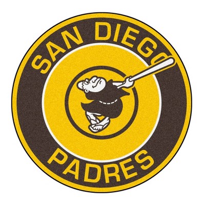 MLB San Diego Padres 27"x27" Swinging Friar Logo Roundel Rug