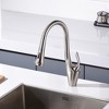 SUMERAIN Brushed Nickel Kitchen Sink Faucet, High-Arc Kitchen Faucet with Pull Down Sprayer, Lead Free - 2 of 4