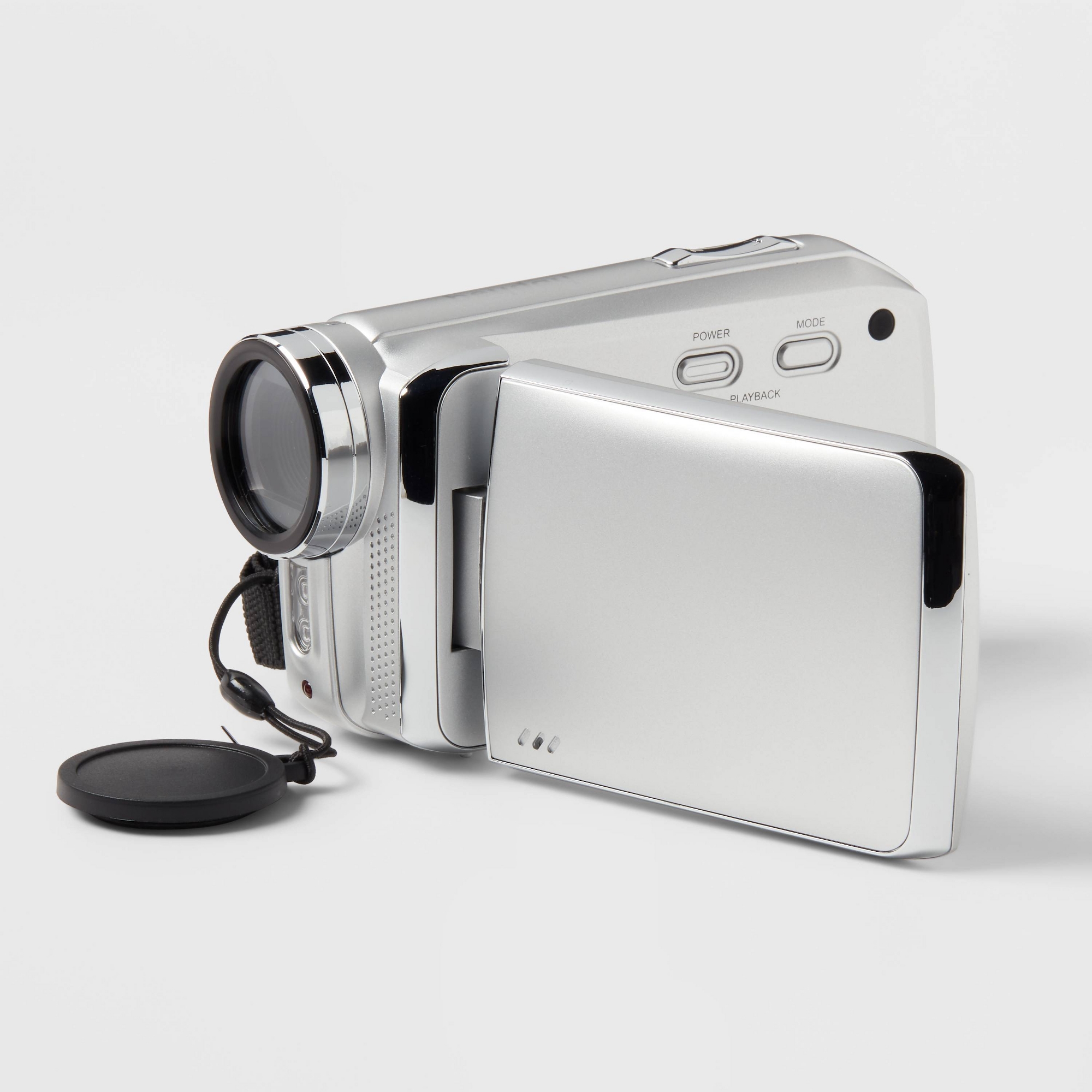 8MP Camcorder - heyday™ Silver: Built-In Microphone, 512GB Storage, 2.7K Video