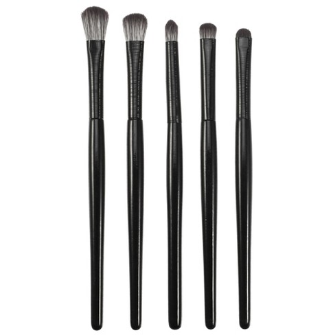 Unique Bargains Makeup Brushes and Sets Black 5 Pcs