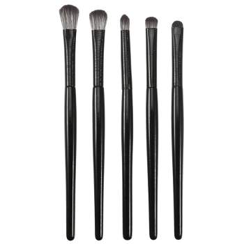 Unique Bargains Makeup Brushes and Sets Black 5 Pcs