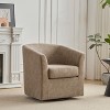 Christopher Knight Home Jackson Contemporary Faux Leather Upholstered Swivel Club Chair - 2 of 4