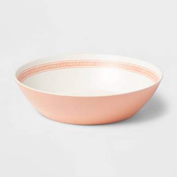125oz Bamboo and Melamine Serving Bowl Pink - Threshold™