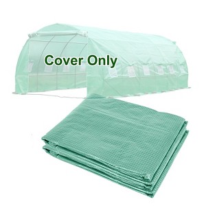 Aoodor Greenhouse Replacement Cover 20'X10'X7' Large Walk in Tunnel Outdoor Plant Gardening Greenhouse Cover (Frame NOT Included) - 1 of 4