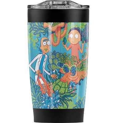 Rick And Morty Botanical Space Rick And Morty Steel Tumbler 20oz Coffee Travel Mug