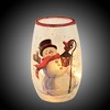 Stony Creek 5.25 In Jolly Snowman Pre-Lit Small Christmas Lighted Glass Accent , Christmas Decor Electric Frosty Winter Green (1PC) - 3 of 3
