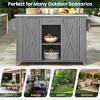 YOOCOZZ  Outdoor Kitchen Island with Fir Wood and Stainless Steel - 3 of 4