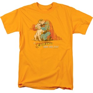 Men's Superman And His Dog T-Shirt - 1 of 4