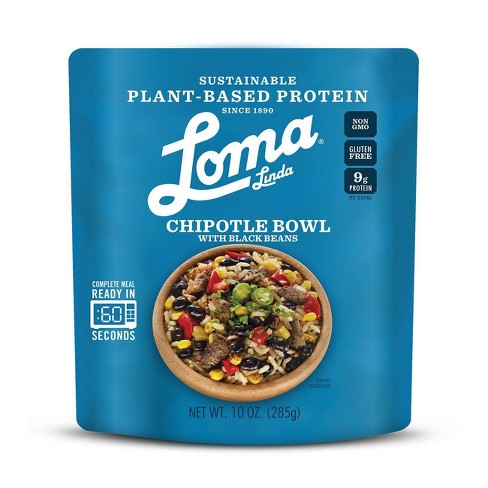 Loma Linda Gluten Free and Vegan Plant-Based Protein Chipotle Bowl - 10oz - image 1 of 1