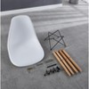 Dolonm Black chair,set of 4,KD leg,plastic seat - 2 of 4