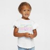The Juniper Shop Pastel Happy Easter Stacked Toddler Flutter Sleeve Tee - 2 of 2