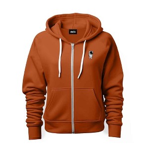 Dalix Astronaut Embroidered Hoodie Fleece Sweatshirt Zip Front Mens - 1 of 4