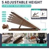 Docred Dog Ramp, Adjustable Height Wooden Folding Portable Pet Ramp for Bed, Couch,SUV-High Traction,for Small Large Old Dogs Cats - 4 of 4