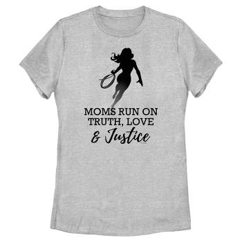 Women's Wonder Woman Moms Run On Truth, Love & Justice T-Shirt
