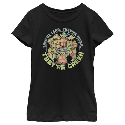 Teenage Mutant Ninja Turtles Men's Retro Sunset Circle Graphic T-Shirt, X-Large, Cotton