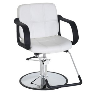 BestMassage Barber Chair Professional Salon Chair Heavy-Duty Hydraulic Pump with Swivel Base - 1 of 4