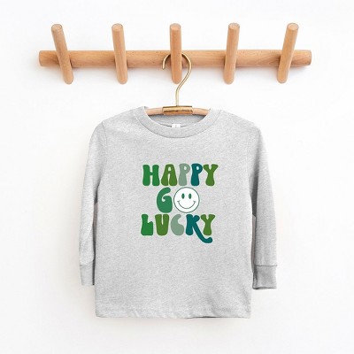 The Juniper Shop Happy Go Lucky Smiley Face Toddler Long Sleeve Tee