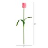 Nearly Natural 25-in Artificial Tulip Flower Stems, Set of 3, Pink - 2 of 2