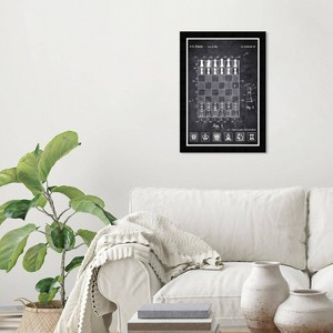 Wynwood Studio 15"x21" Chess Game and Method 2000 Chalkboard Wall Art Black Frame: Modern Canvas, Vertical Orientation - 1 of 3