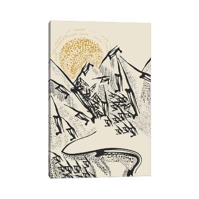 iCanvas Rocky Mountains by Flatowl Canvas Print Wall Art