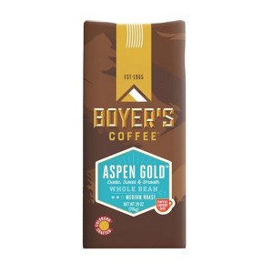 Boyer's Coffee Aspen Gold Blend Medium Roast Whole Bean Coffee - 28oz - 1 of 4