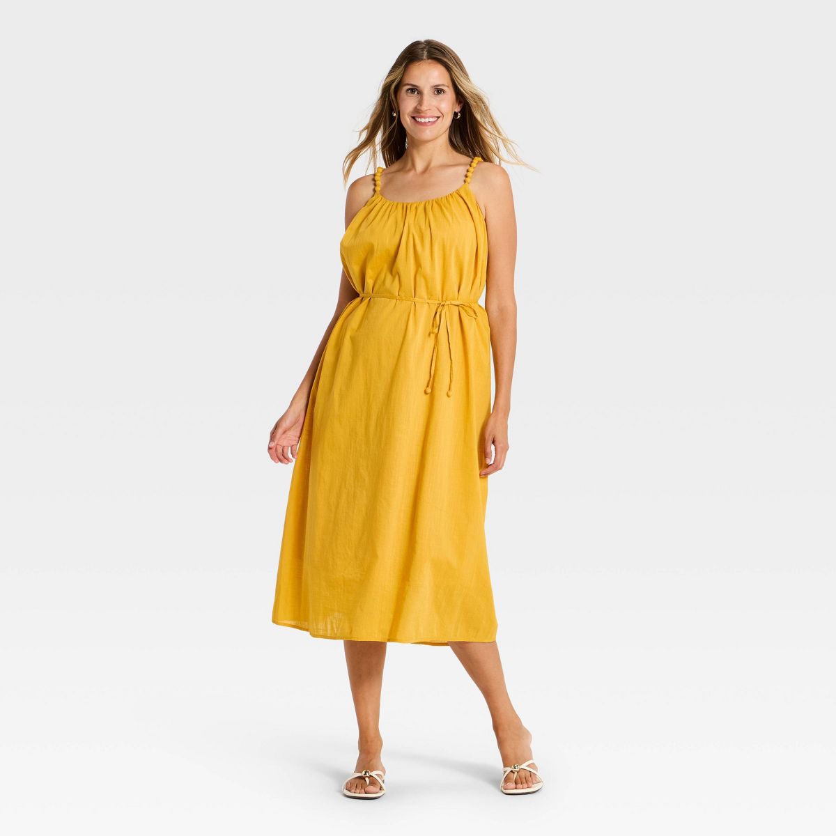 Women's Beaded Tie-Waist Maxi Dress - A New Day™ - thumbnail 7