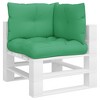 vidaXL Pallet Cushions 3 pcs Green Fabric - 3 of 4