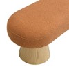 Kumasinova Modern Farmhouse Storage Bench – No Assembly, Upholstered Bedroom End of Bed Entryway Bench, Boucle Foot Stool, Ottoman Bench - 4 of 4