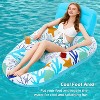 Jasonwell Inflatable Pool Float for Adults — Lounger Raft with Cup Holders, Floating Chair for Pool, Lake & Beach - O-Blue - 4 of 4