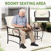 HOMEFUN 3 Pieces Patio Set Outdoor Wicker Furniture Sets Modern Rattan Chair Conversation Sets with Coffee Table - 3 of 4