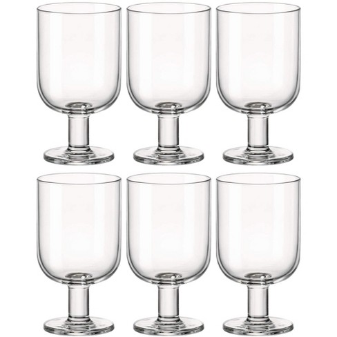 Bormioli Rocco Hosteria 5.5 oz. Small Stackable Wine Glasses (Set of 6)