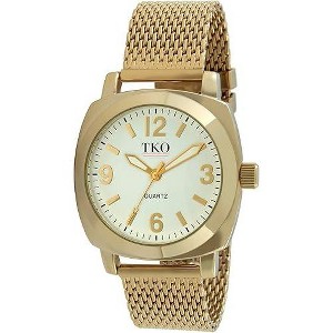 TKO Orlogi Women's Gold Milano Boyfriend Watch with Gold-Tone Mesh Bracelet - 1 of 2