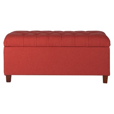 Red best sale ottoman target