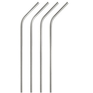 Harold Import 0048 Drinking Straws, Silver, Set of 4 - 1 of 1
