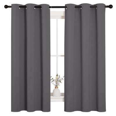 NICETOWN Grommet Top Blackout Curtains, Thermal Insulated Noise Reducing Window Drapes (Set of 2)
