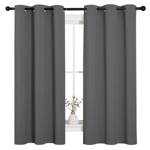 NICETOWN Grommet Top Blackout Curtains, Thermal Insulated Noise Reducing Window Drapes (Set of 2) - 1 of 4
