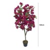 4FT Artificial Bougainvillea Tree with Real Touch Leaves ¨C Faux Red Bougainvillea Plant for Indoor Outdoor Landscape D¨¦cor - 3 of 4