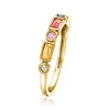 Ross-Simons 0.52 ct. t.w. Multicolored Sapphire Ring in 14kt Yellow Gold - 3 of 4