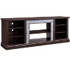 CAVINAS TV Stand for TVs up to 75 Inches,Entertainment Center with Faux Stacked Stone Surround and Open Shelves for Living Room - 2 of 4