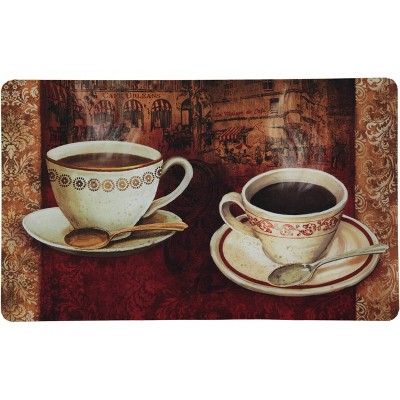 18" X 30" Kitchen Cushion Floor Mat French Coffee - J&V Textiles