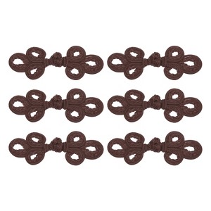 Unique Bargains Elegant Traditional Knots Frog Buttons for DIY Sewing Coats Sweater 6 Pcs - 1 of 4